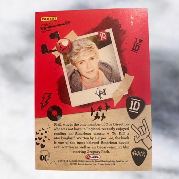 Niall Horan One Direction Trading Cards #5 - Picture 2 of 2